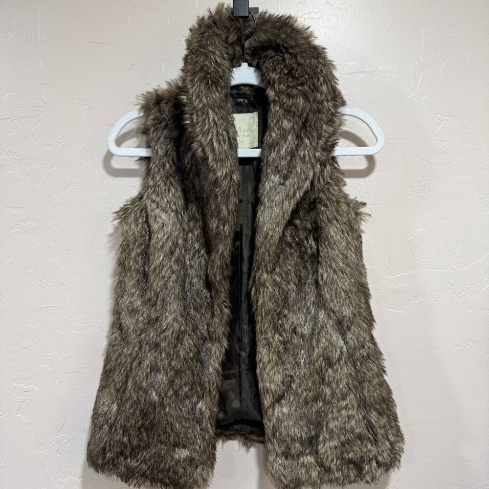 Altar’d State Brown Faux Fur Vest